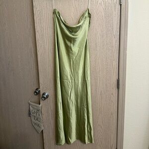 Princess Polly Satin Green Dress